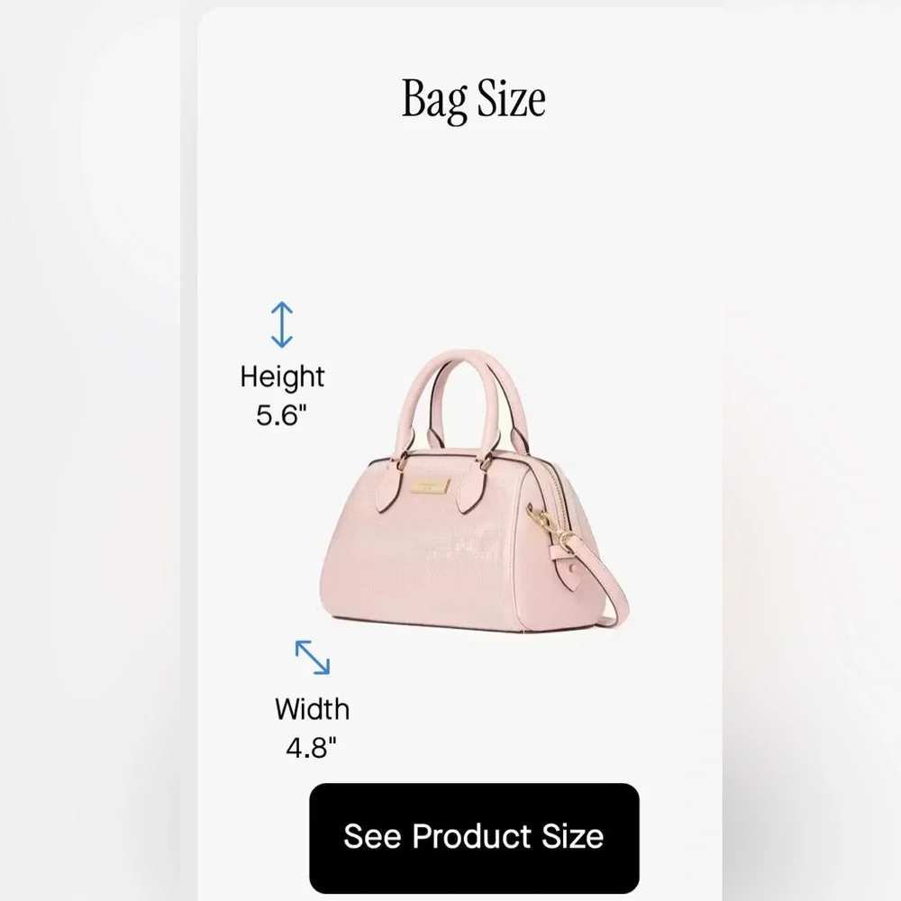 Kate Spade Handbag - Madison Sequin Small Dolly Duffle - Pink‎ - NWT